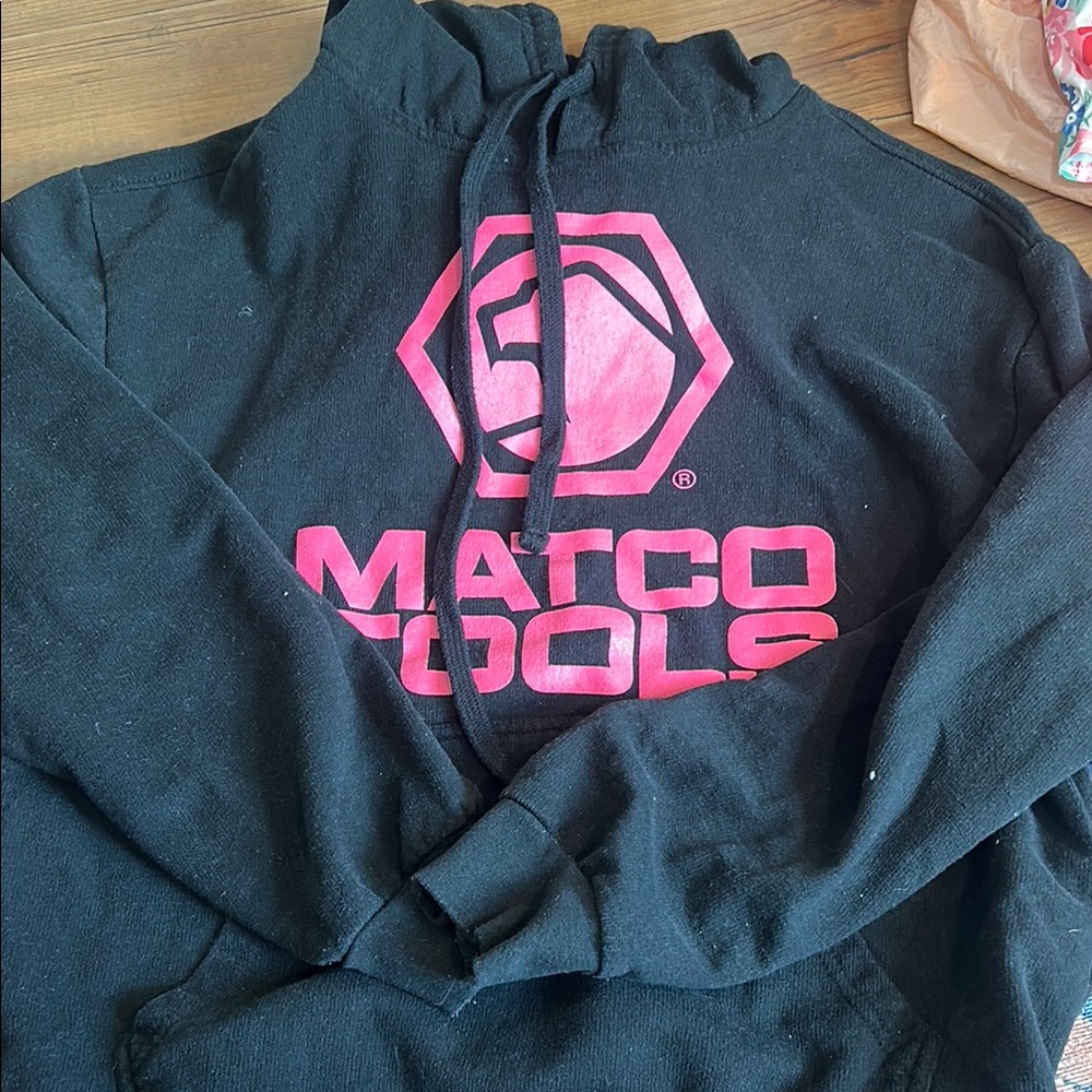 Matco Tools Black Hoodie with Pink Logo